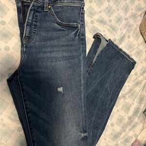Express Dark Blue Skyscraper Women Jeans